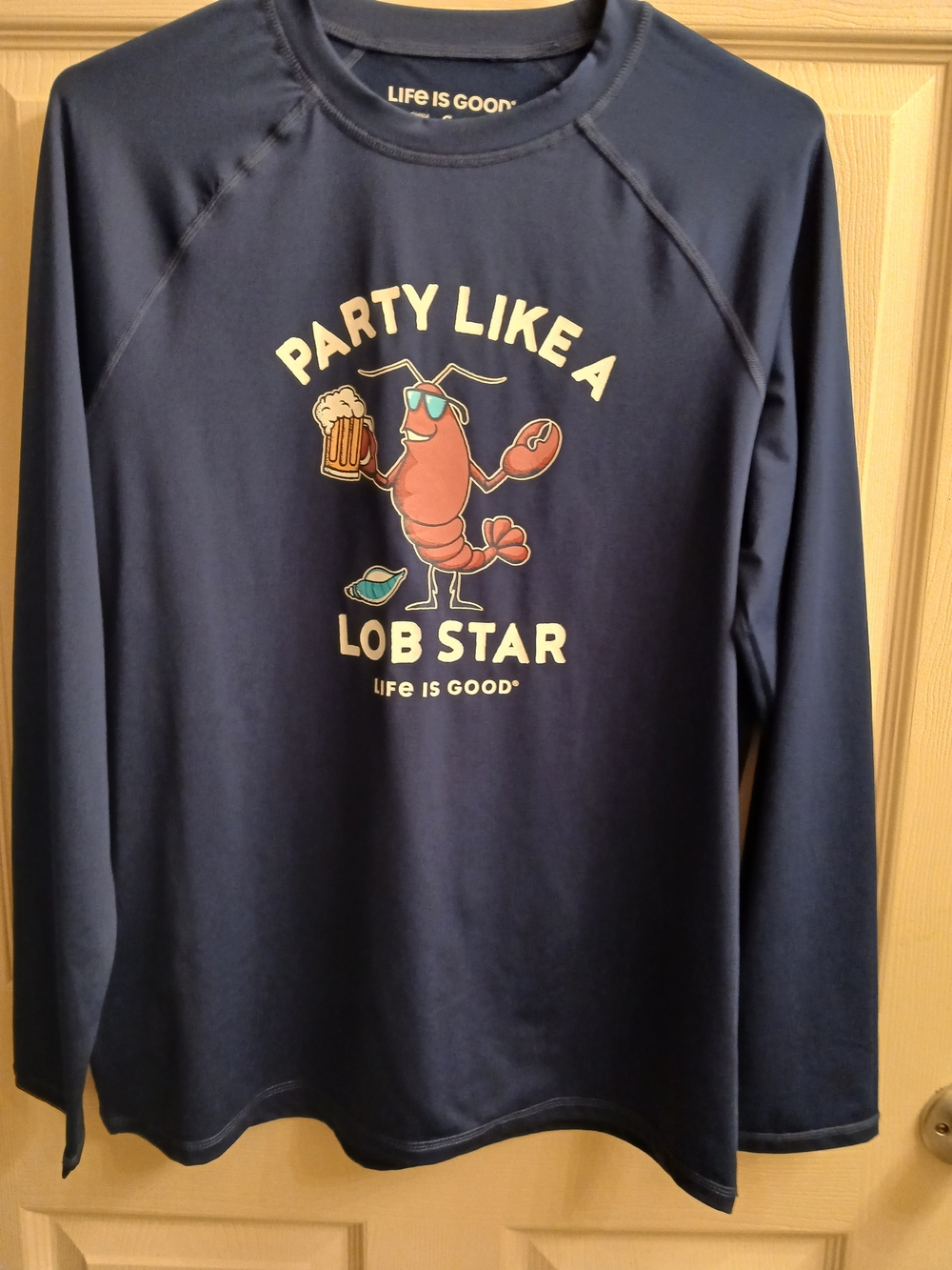 Life is Good Men’s Navy 'Party Like a Lob Star' Graphic Sweatshirt